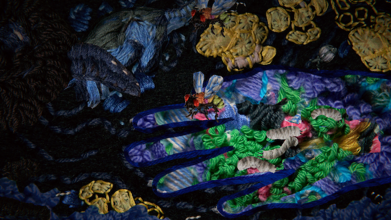 Milena Moser mit ihrem Diplomprojekt «Decompose» am Stadtfestival Bern