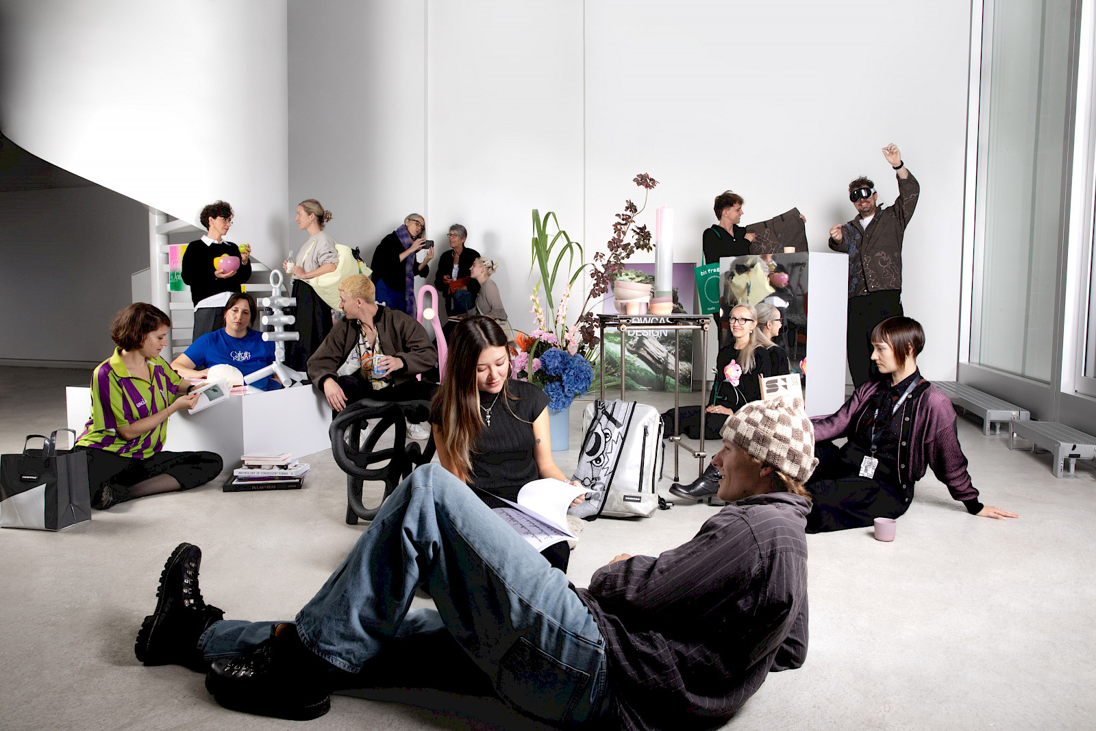 Wimmelbild von Jennifer Anger, Absolventin Trends & Identity für das Sonderheft Wohnrevue x Departement Design, November 2025.