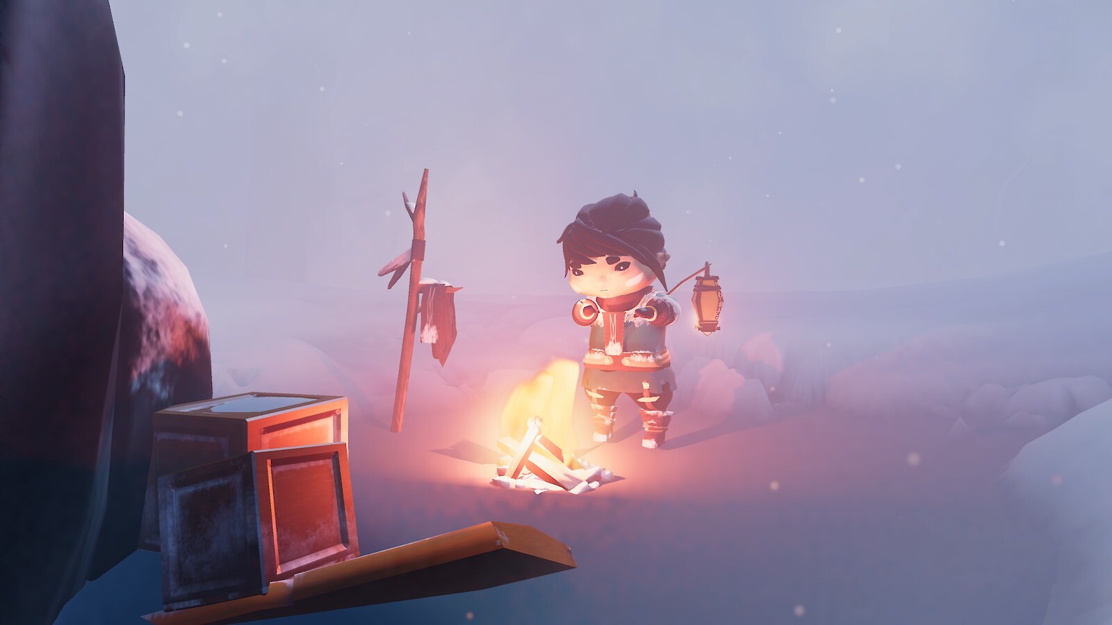 Durch eisige Schneelandschaften mit Tabinga. © ZHdK