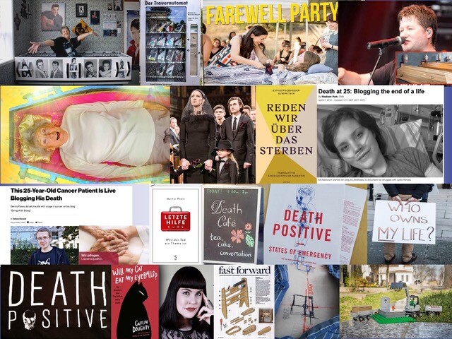 Collage von Bitten Stetter. The New Death - Sterben, Tod, Trauer kommunizieren.