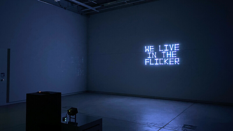 «Abgott» – a playable installation for a laser projector.