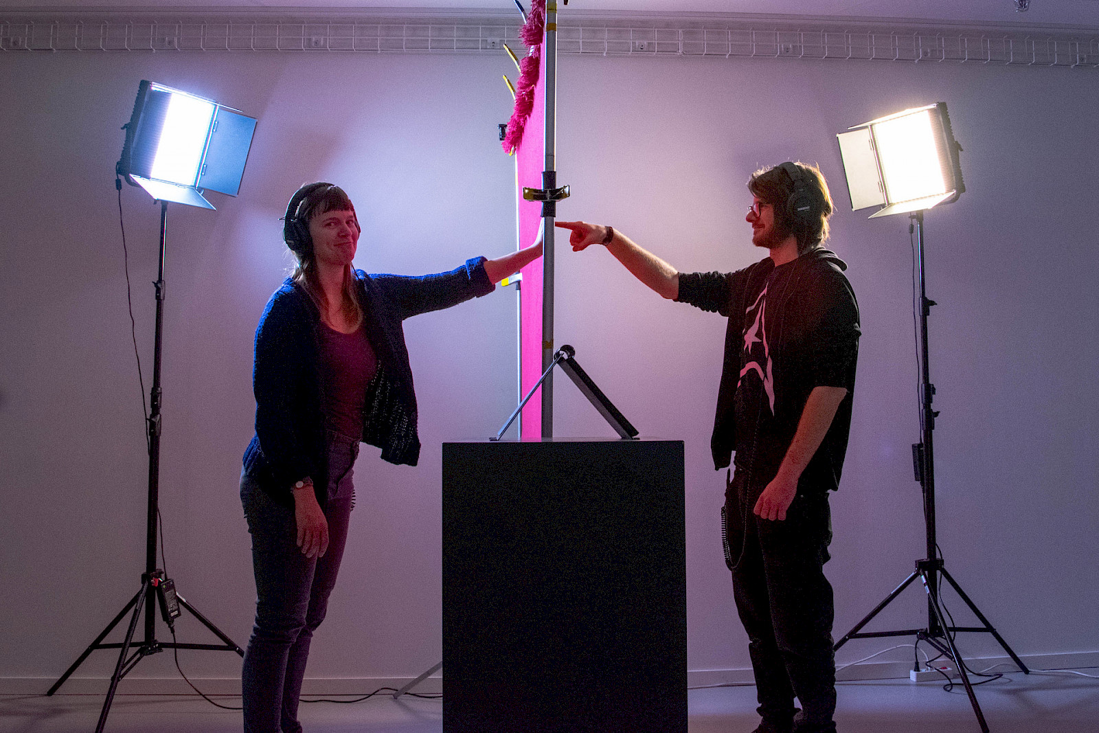 Semesterprojekt «Uncurtainty» von Léa Coquoz und Manuel Wirth. © Fachrichtung Game Design, ZHdK.