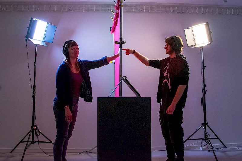 Semesterprojekt «Uncurtainty» von Léa Coquoz und Manuel Wirth. © Fachrichtung Game Design, ZHdK.
